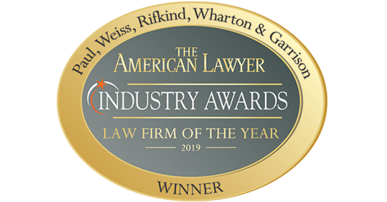 Paul, Weiss Is Named Law Firm Of The Year, White Collar Litigation 