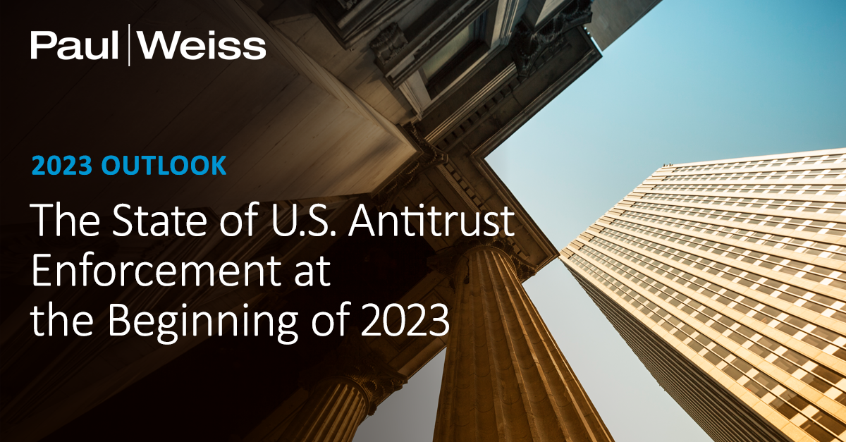 The State of U.S. Antitrust Enforcement at the Beginning of 2023